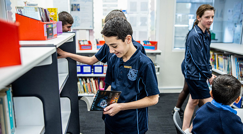 School Library at Our Lady of Lourdes Catholic Primary Seven Hills