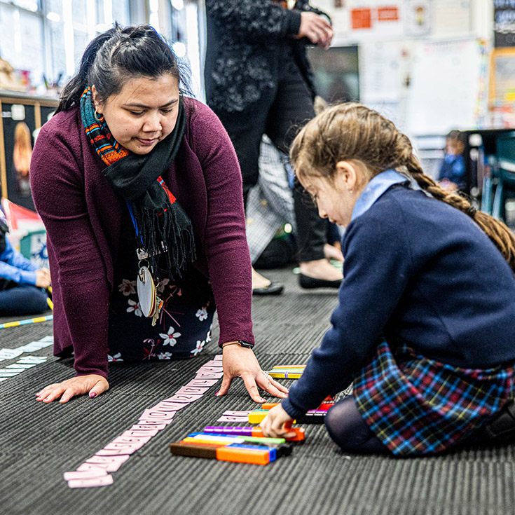 Teaching maths at Our Lady of Lourdes Seven Hills